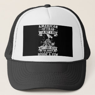 Amerikanischer Veteran ich bin kein Held, aber ich Truckerkappe