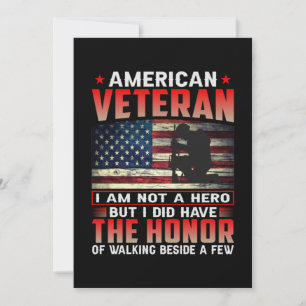Amerikanischer Veteran, ich bin kein Held Save The Date