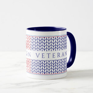 "AMERIKANISCHER VETERAN" Navy Kombitasse Tasse