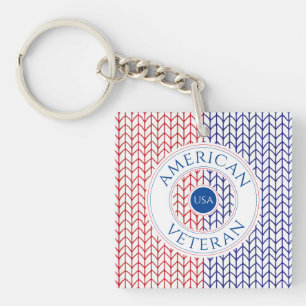 AMERIKANISCHER VETERAN-Platz - Akryllischer Schlüs Schlüsselanhänger