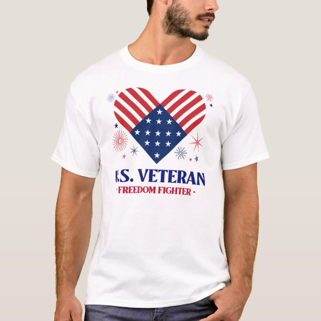 Amerikanischer Veteran T-Shirt (Vorderseite)