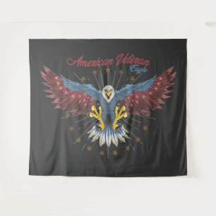 Amerikanischer Veteran Weißkopfseeadler Wandteppich