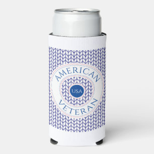 AMERIKANISCHER VETERANE Slim Seltzer Dosenkühler Selters Dosenkühler