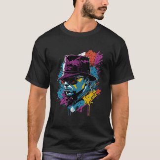 Amerikanischer Vintage-Mafia-Graffiti-Gang-Straßen T-Shirt
