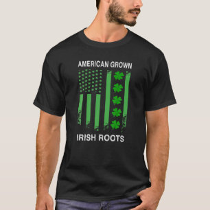 AMERIKANISCHER WACHSTUM IRISH ROOTS ST. PATRICK'S T-Shirt