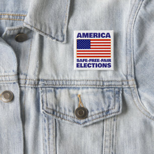 Amerikanischer Wahlbutton Button