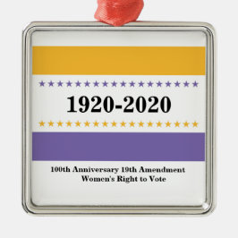 Amerikanischer Wahlsieg Frauen wählen Ornament Aus Metall