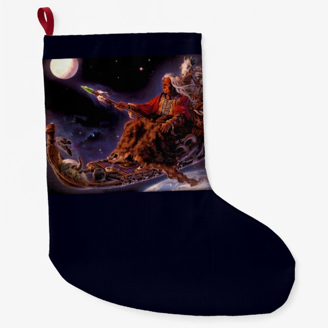 amerikanischer Weihnachtsmann-Strumpf Großer Weihnachtsstrumpf (Vorderseite)