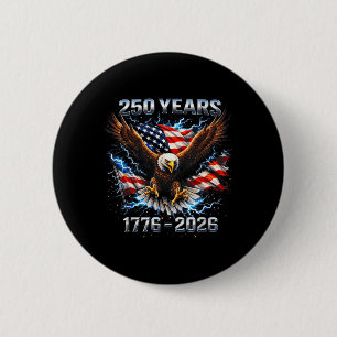 Amerikanischer Weißkopfseeadler 1776-2026 250 Jahr Button