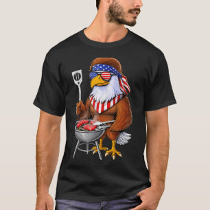 Amerikanischer Weißkopfseeadler-Barbecue T-Shirt