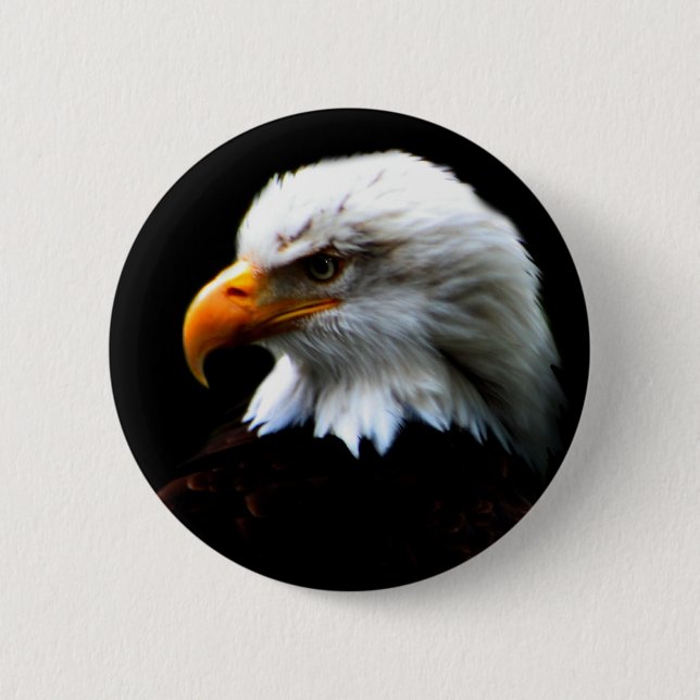 AMERIKANISCHER WEISSKOPFSEEADLER BUTTON (Vorderseite)