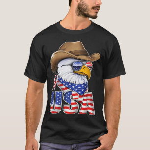 Amerikanischer Weißkopfseeadler Cowboy T-Shirt