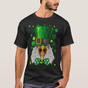 Amerikanischer Weißkopfseeadler Leprechaun Lustig  T-Shirt
