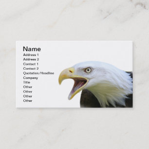 Amerikanischer Weißkopfseeadler Visitenkarte