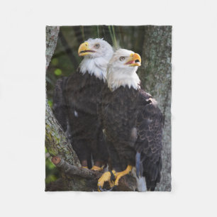 Amerikanischer Weißkopfseeadler-Wurf Fleecedecke