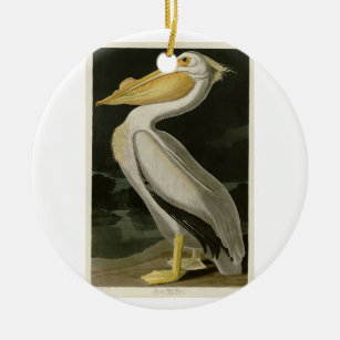 Amerikanischer Weißpelikan, Audubons Vögel von Ame Keramik Ornament