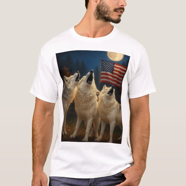 Amerikanischer Wolfsack T-Shirt (Vorderseite)