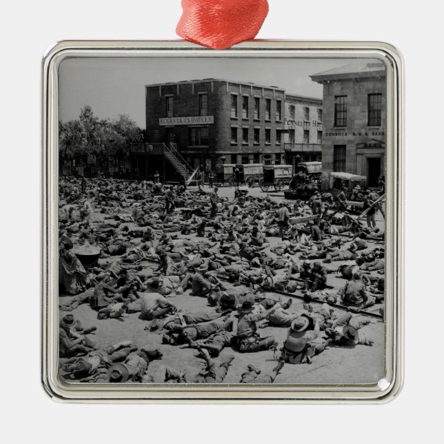 Amerikanischer ziviler Krieg Silbernes Ornament (Vorne)