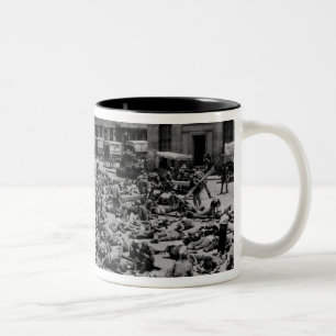 Amerikanischer ziviler Krieg Zweifarbige Tasse