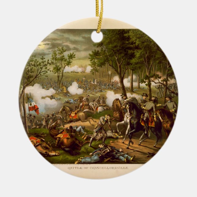 Amerikanischer ziviler Kriegs-Kampf von Keramikornament (Vorne)