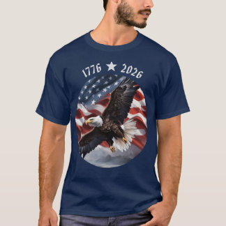 Amerikanisches 250-jähriges Jubiläum 1776-2026 Adl T-Shirt