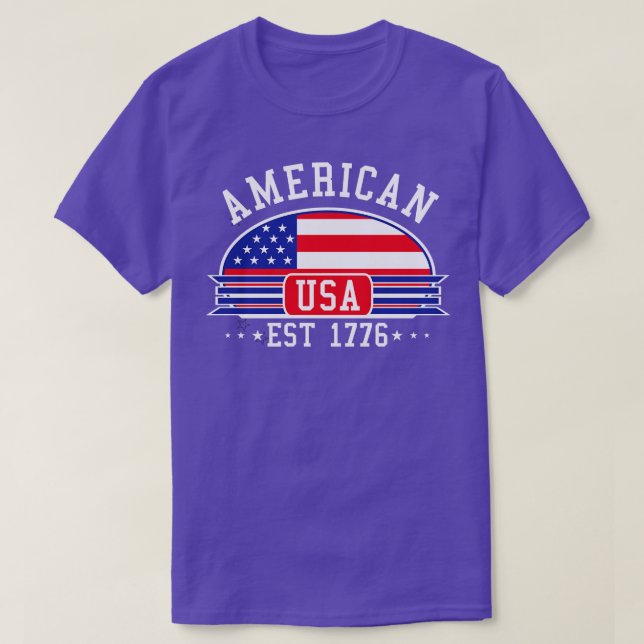 AMERIKANISCHES ABZEICHEN BUE T-Shirt (Design vorne)