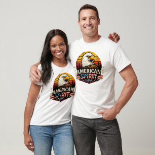 Amerikanisches Adler-Patriot-T-Shirt T-Shirt