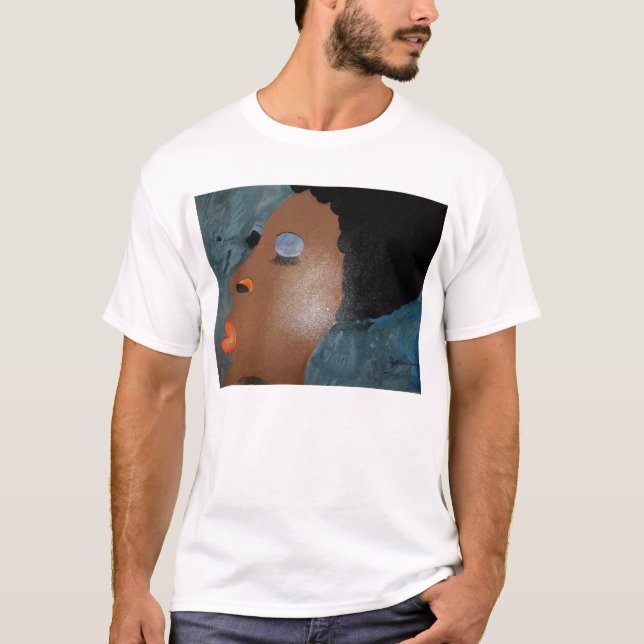 amerikanisches Afro des schwarzen Afrikaners der T T-Shirt (Vorderseite)