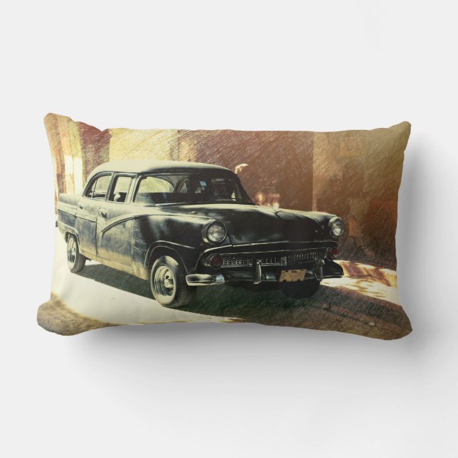 Amerikanisches Auto in Havanna, Kuba Kissen (Vorderseite)