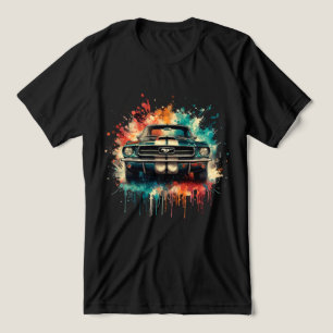 amerikanisches Auto Tri-Blend Shirt