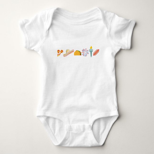 Amerikanisches Baby-One-Piece Baby Strampler (Vorderseite)