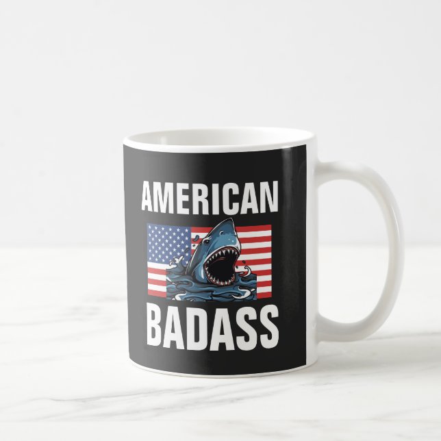 AMERIKANISCHES BADASS PATRIOT KAFFEE TASSE CUP (Rechts)