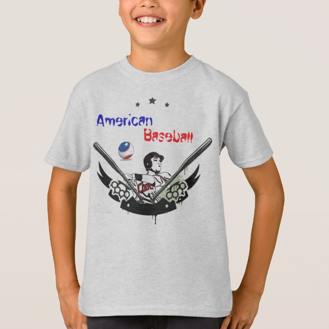 amerikanisches Baseball T-Shirt (Vorderseite)