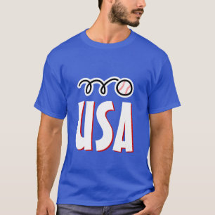 Amerikanisches Baseballt-shirt für USA-Spieler und T-Shirt