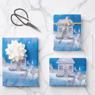 Amerikanisches Bauernhof-Wrap-Papier Flachblatt-Se Geschenkpapier Set
