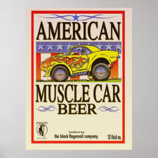 amerikanisches Bierposter Poster