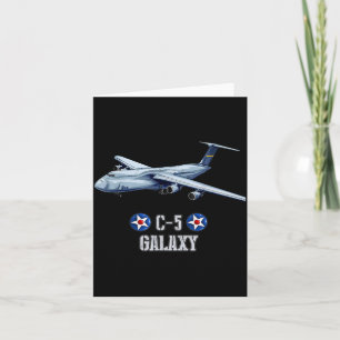 Amerikanisches C-5 Galaxy-Militärtransportflugzeug Karte