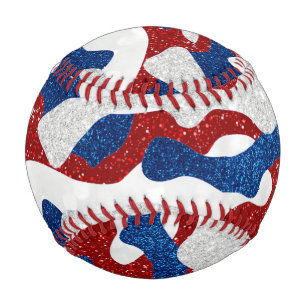 amerikanisches Camo 4. Juli Glitter Baseball