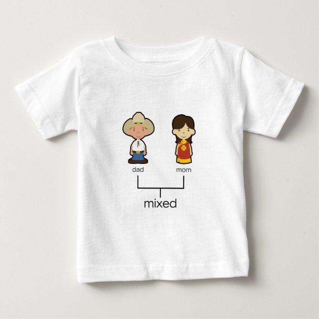 Amerikanisches/chinesisches Baby T-shirt (Vorderseite)