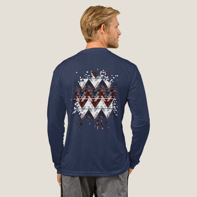 Amerikanisches Echo Tri-Blend Shirt (Voller Rücken)