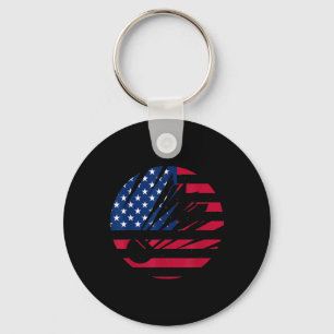 Amerikanisches Flagge Badminton-Shirt Männer Fraue Schlüsselanhänger