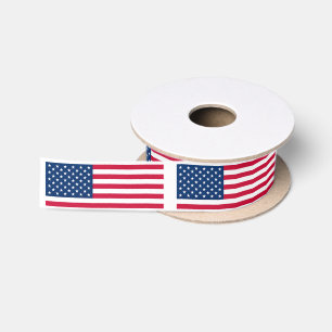 Amerikanisches Flagge Satinband USA