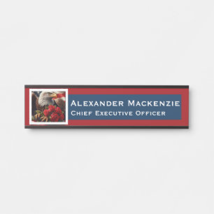 Amerikanisches Flagge Türschild Büro Namensschild