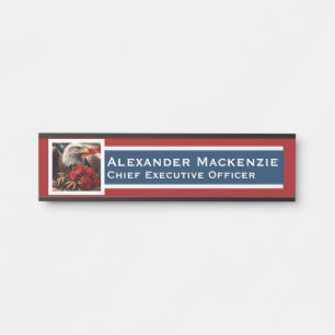 Amerikanisches Flagge Türschild Büro Namensschild
