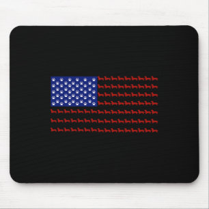 Amerikanisches Flagge Unabhängigkeitstag-Geschenk Mousepad