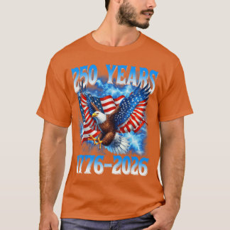 Amerikanisches Flaggen-Adler-Shirt 250 Jahre 17762 T-Shirt