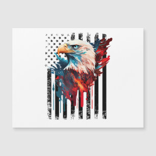 Amerikanisches Flaggen-Adler-Shirt Männer Kinder P Magnetkarte