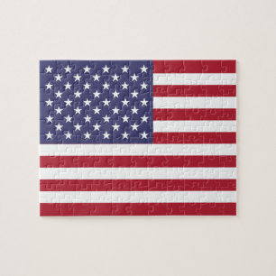 Amerikanisches Flaggen-Puzzle, USA, Vereinigte Sta
