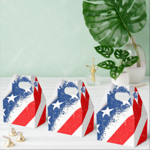Amerikanisches Flaggen-Shirt USA Patriotische Ster Geschenkschachtel