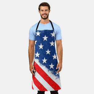 Amerikanisches Flaggen-Shirt USA Patriotische Ster Schürze